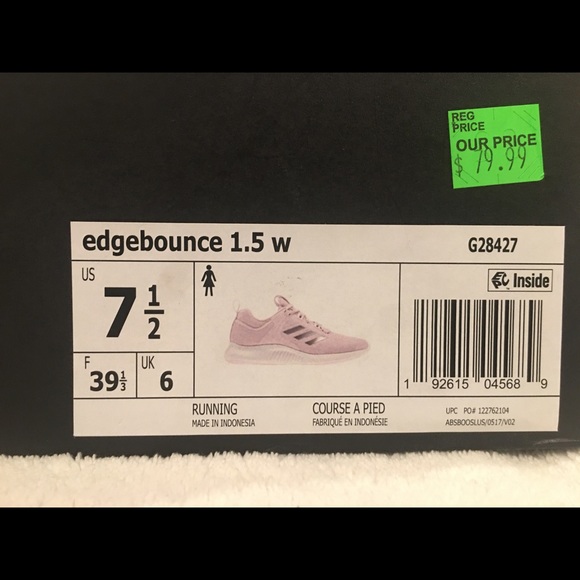 Adidas Edge Bounce 1.5 Running Shoe Pink New - Picture 8 of 8